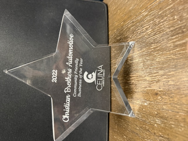 2022 Community Friendly Business Of the Year for Celina